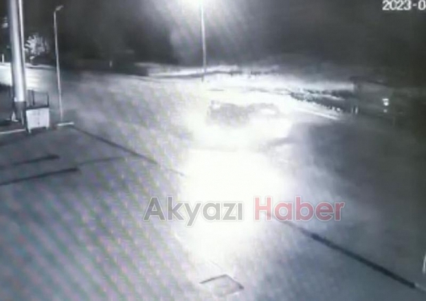 Akyazı'daki feci kaza kamerada