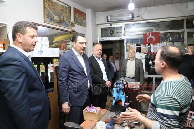 Ali İhsan Yavuz Akyazı'da vatandaş ve esnafı ziyaret etti