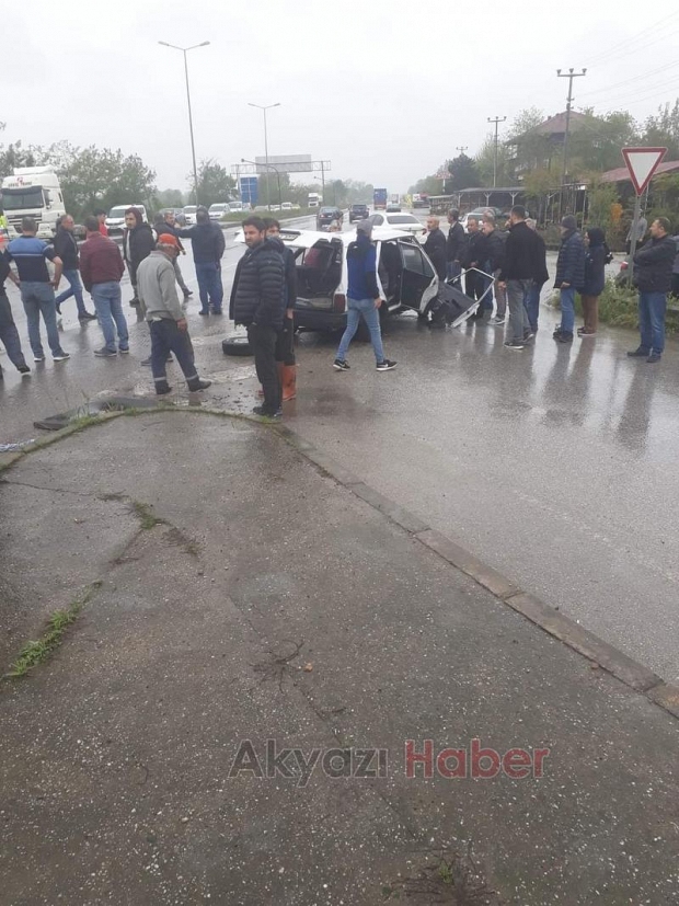 Ormanköy'de tır ile otomobil çarpıştı