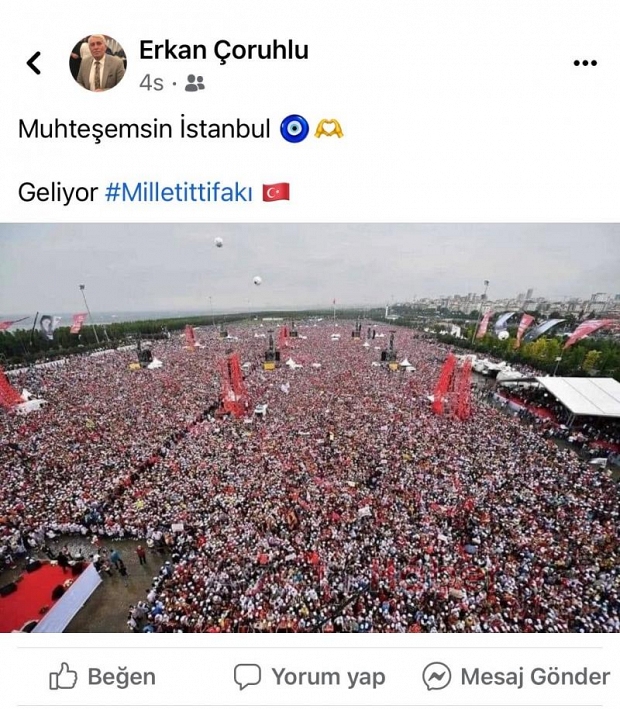 Alanı dolduramadılar algı yaptılar