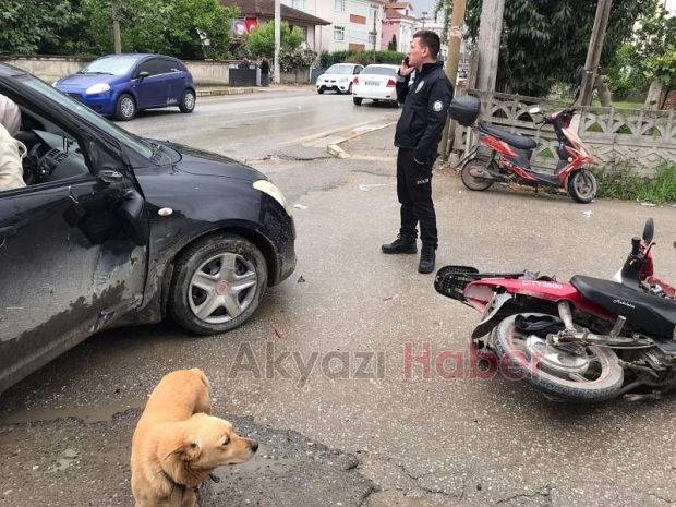 Şehit Furkan Çelik Caddesinde Kaza 1 Yaralı