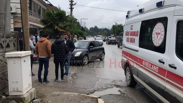 Şehit Furkan Çelik Caddesinde Kaza 1 Yaralı