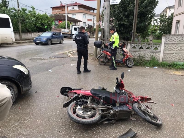 Şehit Furkan Çelik Caddesinde Kaza 1 Yaralı