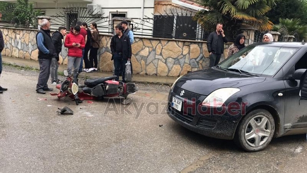 Şehit Furkan Çelik Caddesinde Kaza 1 Yaralı