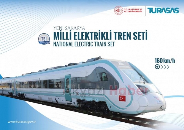 Milli Elektrikli Tren Seti'nin adı Sakarya oldu!