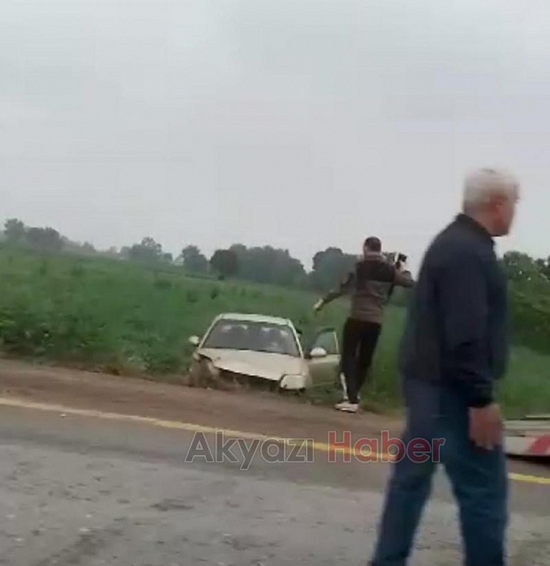 Ormanköy'de kaza şarampole uçtu