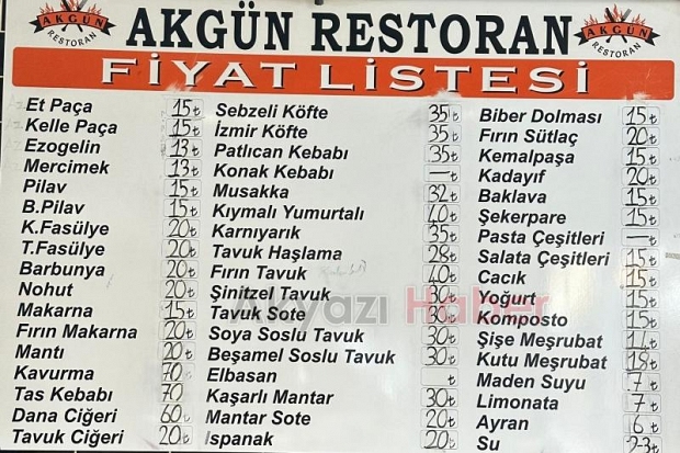 Yanlış duymadınız : Tam Çorba 20 TL