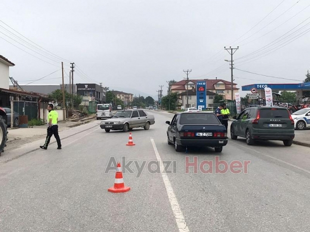 Akyazı'da Trafik uygulaması yapıldı