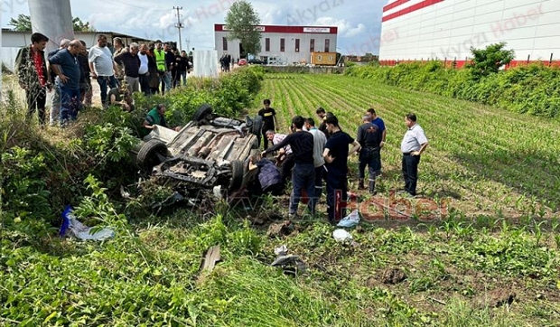 D-100'de feci kaza: 2 yaralı
