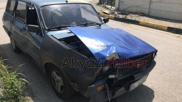 Fatih mahallesinde maddi hasarlı kaza
