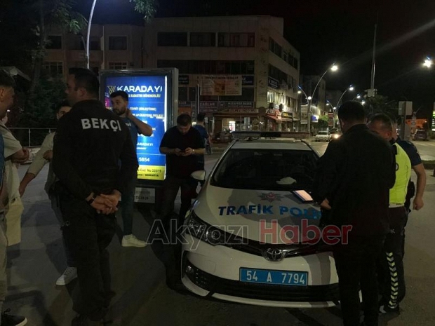 Akyazı İlçe Emniyet Müdürlüğü ekiplerinden Motosiklet uygulaması