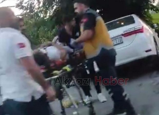 Akyazıda feci kaza: 4 yaralı