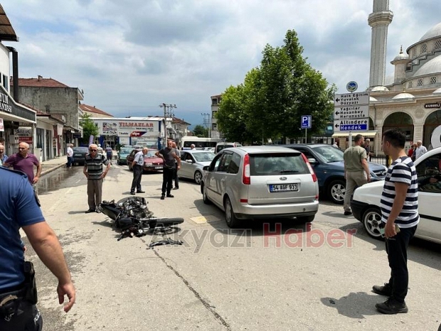 Kasksız sürücü bayram günü ölümden döndü