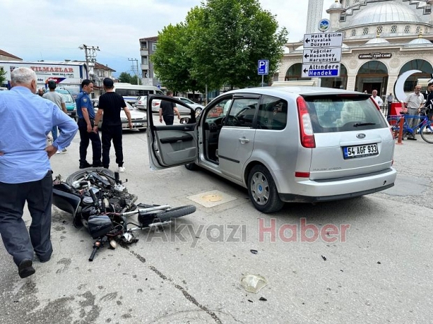 Kasksız sürücü bayram günü ölümden döndü