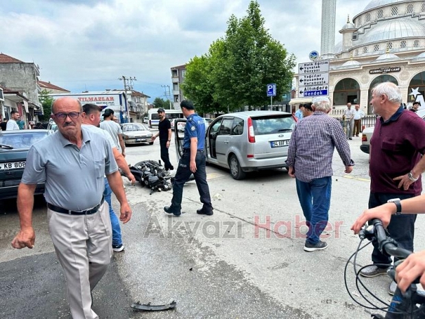 Kasksız sürücü bayram günü ölümden döndü