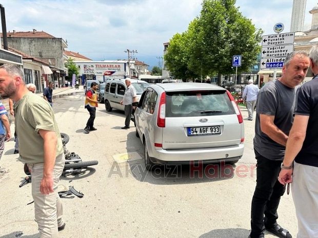 Kasksız sürücü bayram günü ölümden döndü