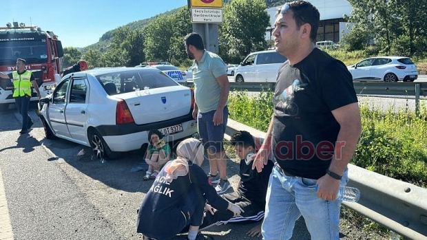 otoyolda kaza 12 yaralı