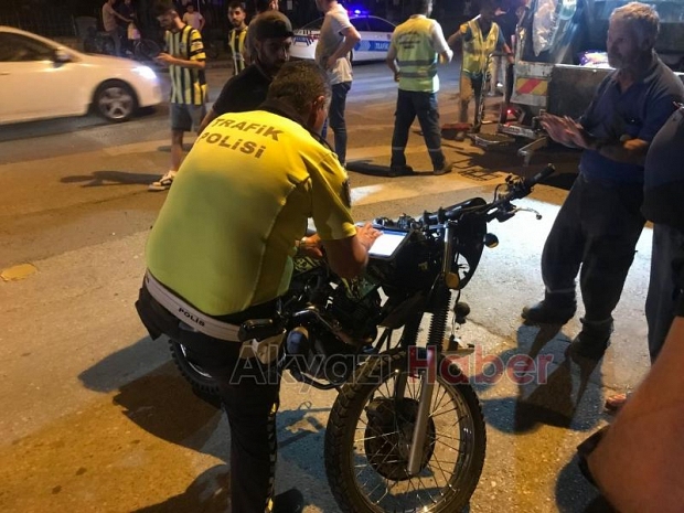 Drift atıp motosikletliye çarpıp kaçmıştı yakalandı