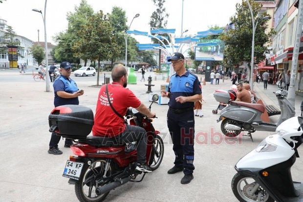 Akyazı’da motosiklet denetimi yapıldı