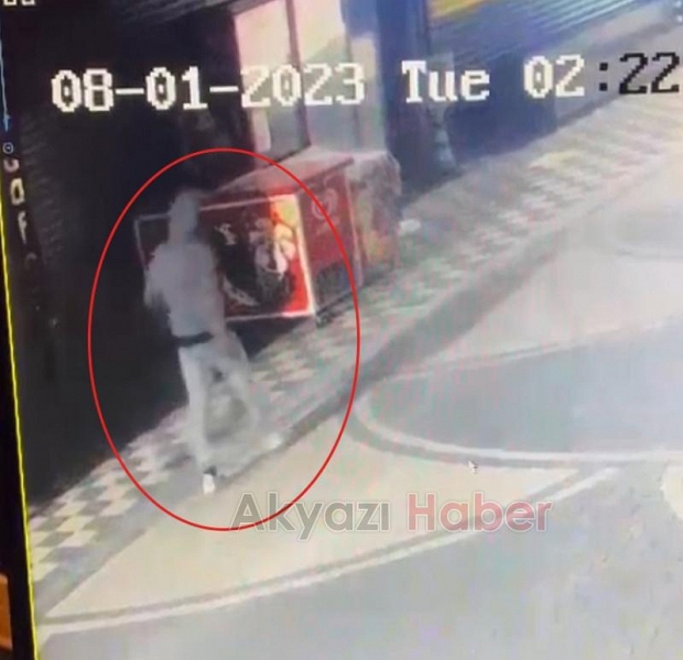 İçeceği çalıp böyle gitti