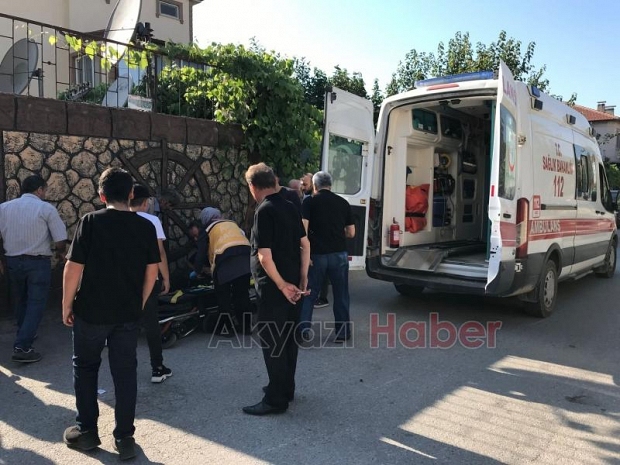 Akyazıda kaza 1 yaralı
