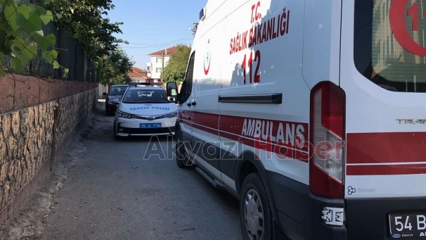 Akyazıda kaza 1 yaralı