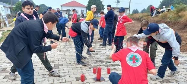 Keremali'de kamp yaptılar