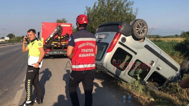 D-100'de kaza: 1 yaralı
