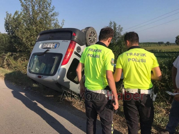 D-100'de kaza: 1 yaralı