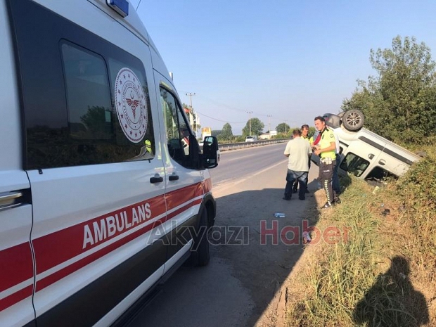 D-100'de kaza: 1 yaralı