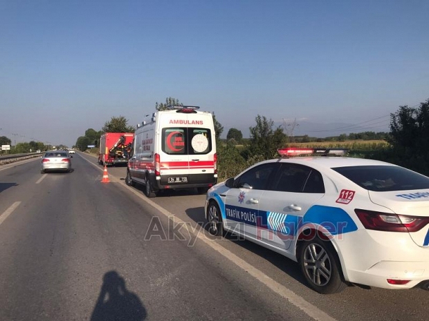 D-100'de kaza: 1 yaralı