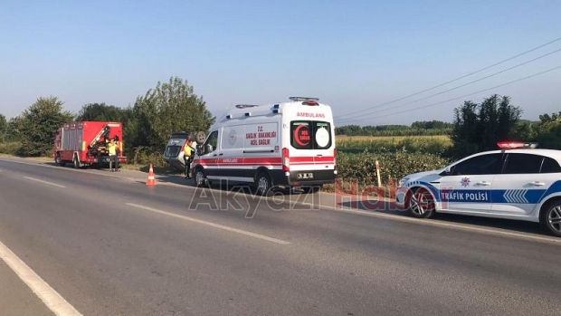 D-100'de kaza: 1 yaralı