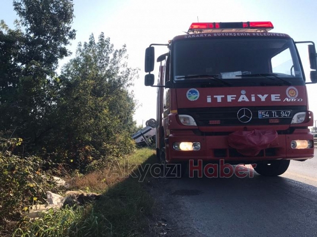 D-100'de kaza: 1 yaralı