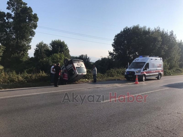 D-100'de kaza: 1 yaralı