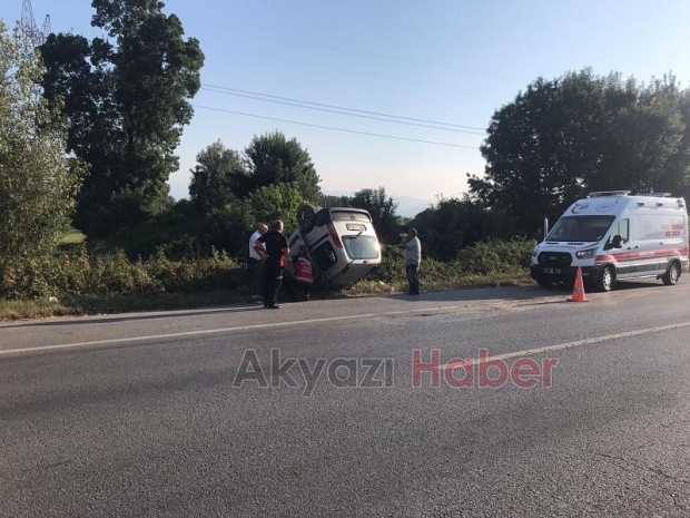 D-100'de kaza: 1 yaralı