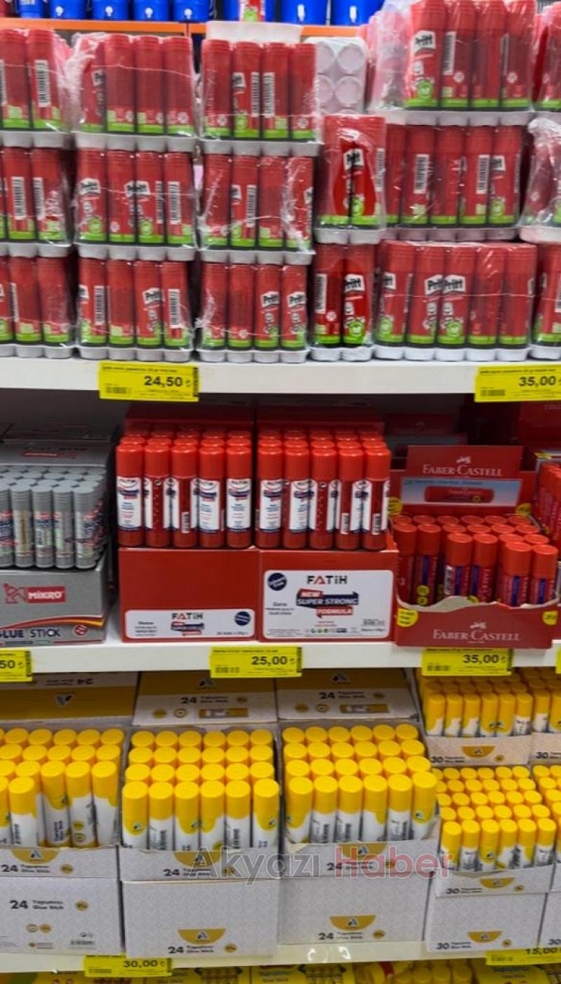 Tüm Kırtasiye Ürünleri Çarşı Pazarda 