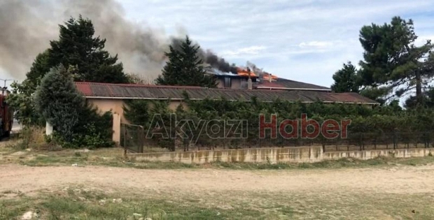 Karasu'da yangın