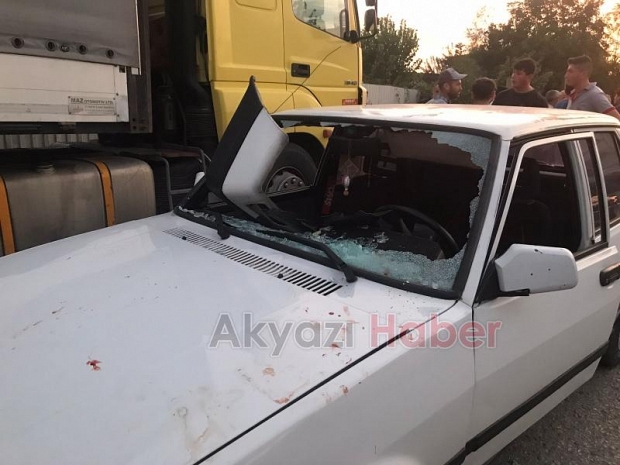 Akyazı'da kaza: 1 kişi yaralandı