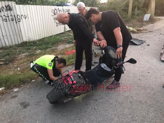 Akyazı'da kaza: 1 kişi yaralandı