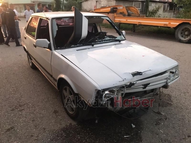 Akyazı'da kaza: 1 kişi yaralandı
