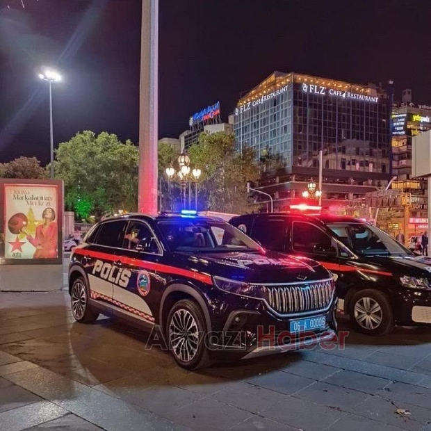 Togg polis aracı olarak Ankara yollarında