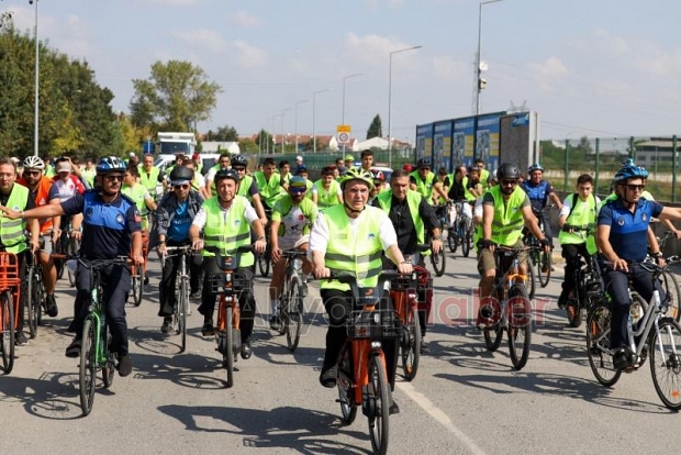 Hareketlilik haftasında bisiklet etkinliği