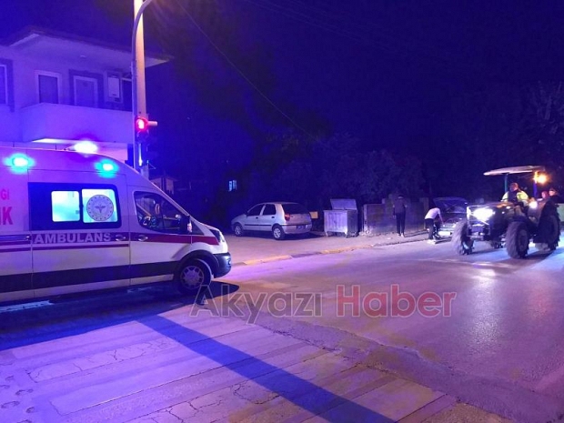 Ada caddesinde kaza 1 yaralı