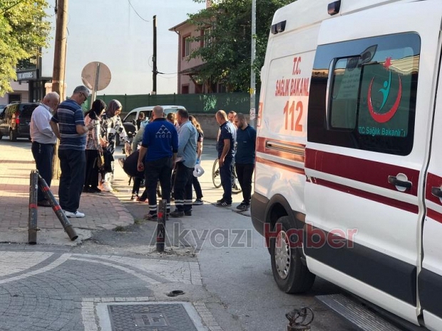 Hakimiyetini kaybederek düşen motosiklet sürücüsü yaralandı