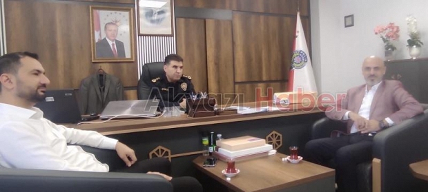 Akyazı Medya ve Basın Birliğinden İlçe Emniyet Müdürüne ziyaret