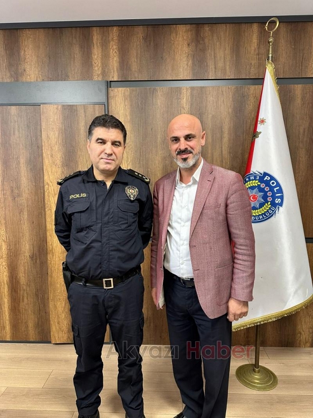 Akyazı Medya ve Basın Birliğinden İlçe Emniyet Müdürüne ziyaret