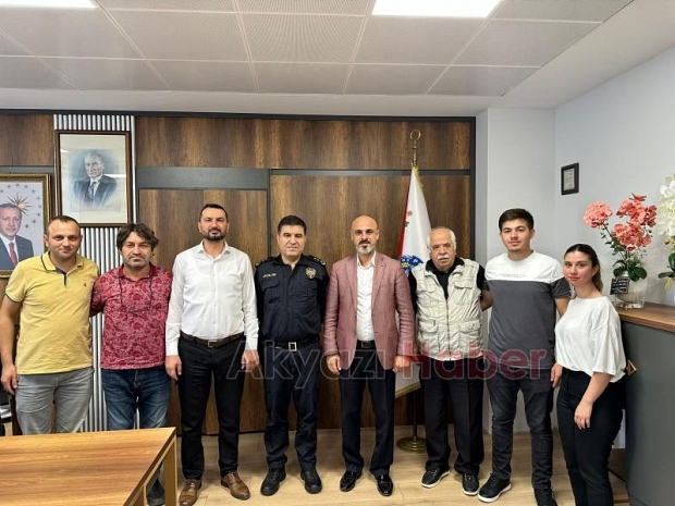Akyazı Medya ve Basın Birliğinden İlçe Emniyet Müdürüne ziyaret