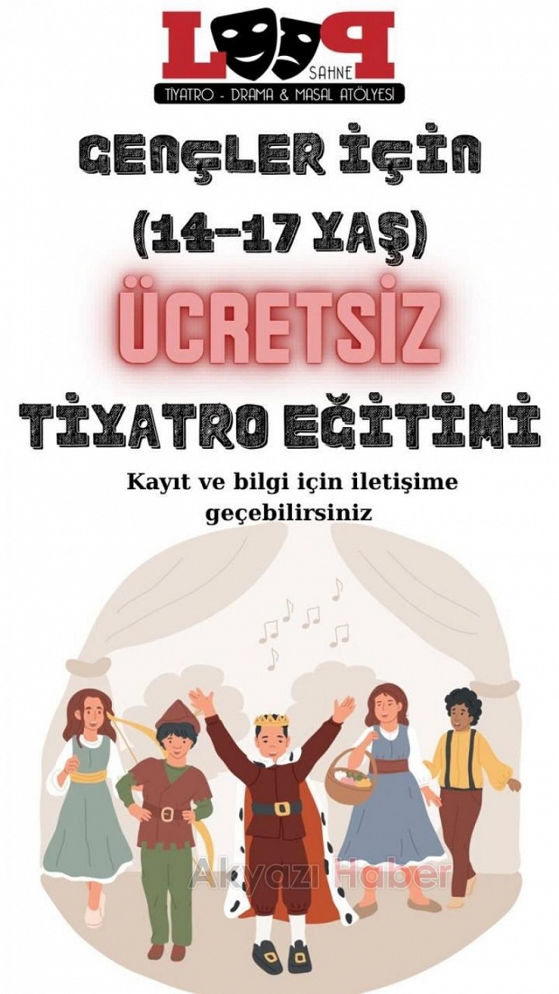 Ücretsiz tiyatro eğitimi 