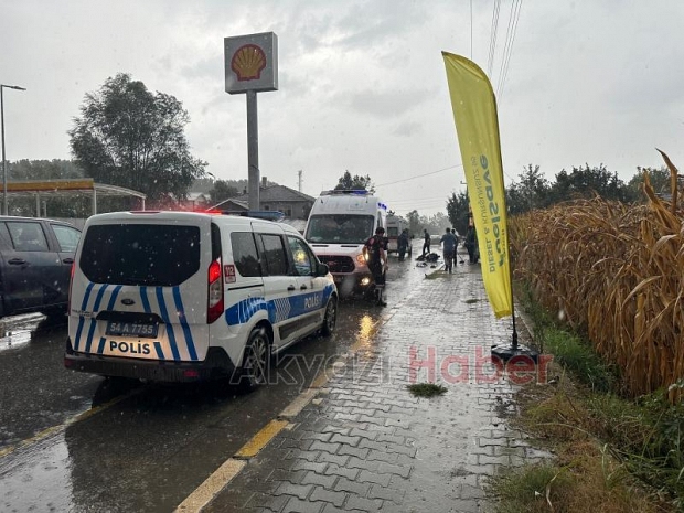 Akyazıda Kaza: 2 yaralı