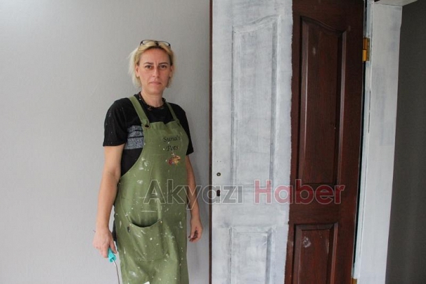Ev hanımları bir araya geldi dekorasyon işi yapıyorlar